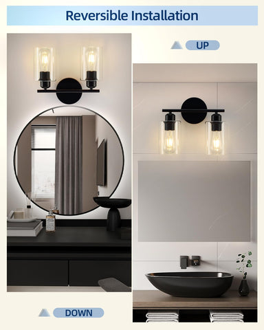 SEABLE dimmable bathroom light compatible with dimmers for customizable ambience.