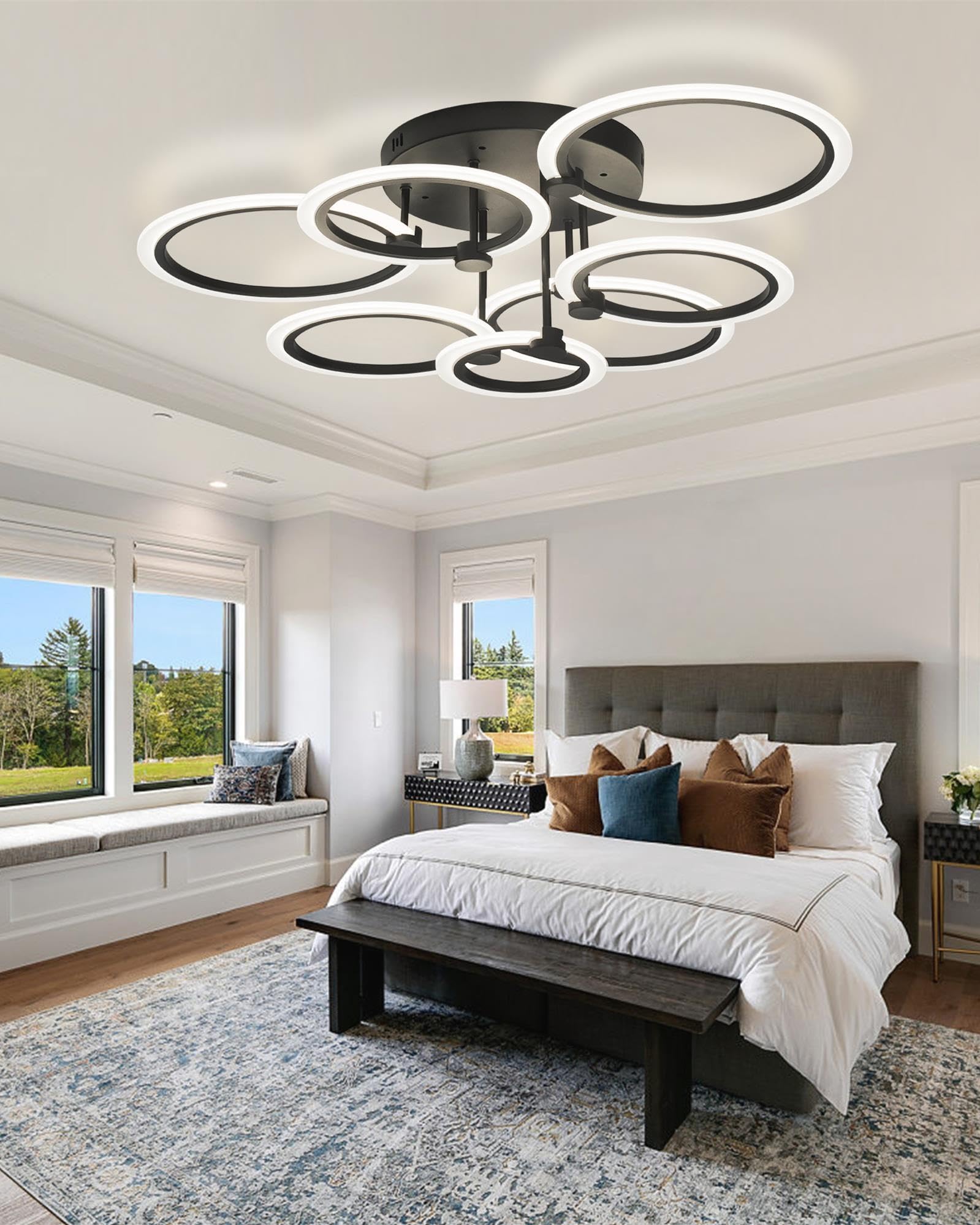 SEABLE dimmable ceiling light controlled by remote