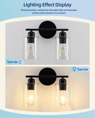 SEABLE wall sconce with brushed nickel finish resists humidity for durable bathroom ambience.
