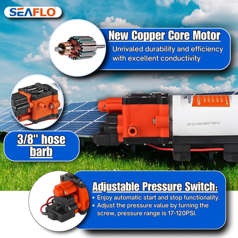 SEAFLO 22-Series pressure switch enabling automatic on‑demand operation