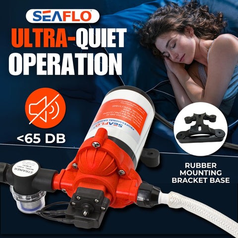 SEAFLO 33-Series wall plug powers 115V operation