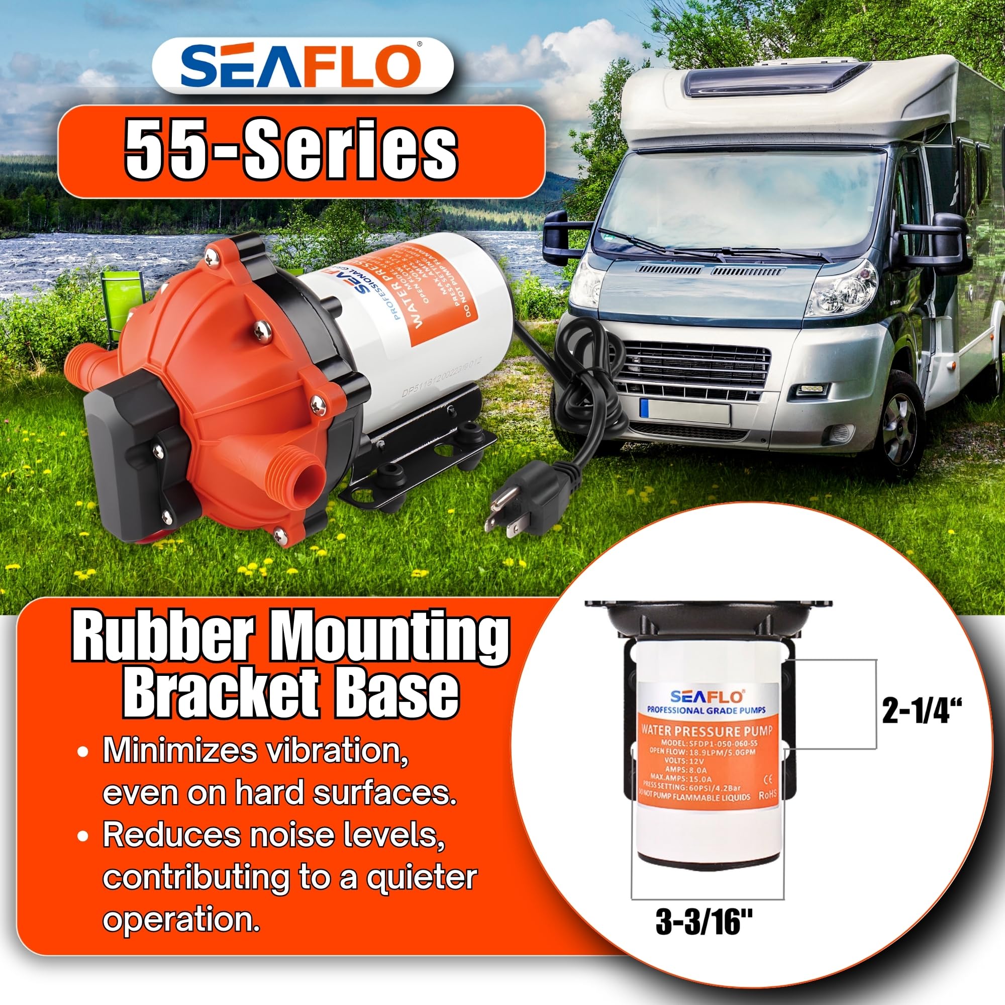 SEAFLO 55 Series five-chamber design for higher flow