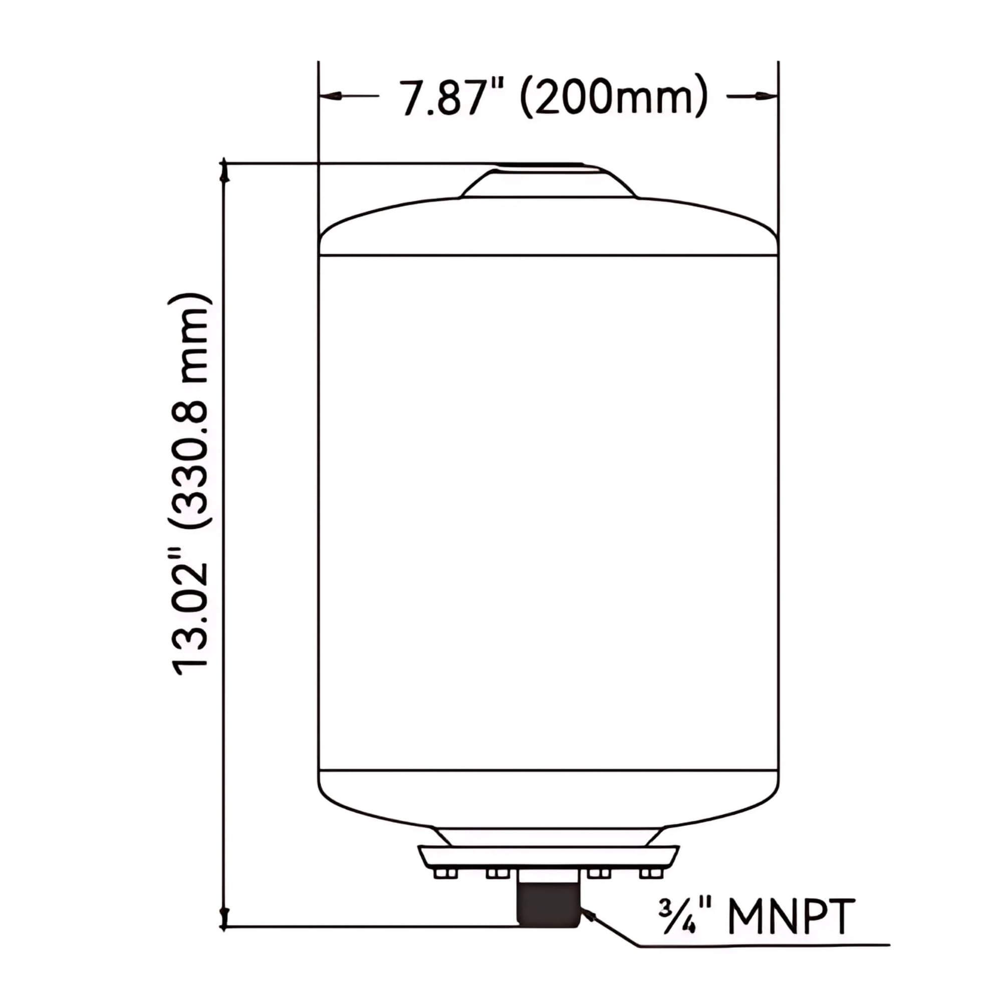 SEAFLO 3-4 inch MNPT connections enable easy integration