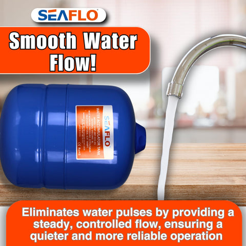 SEAFLO top valve for easy internal air pressure tuning and reduced cycling