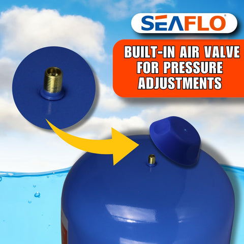SEAFLO reduces pump cycling for longer pump life and dependable flow