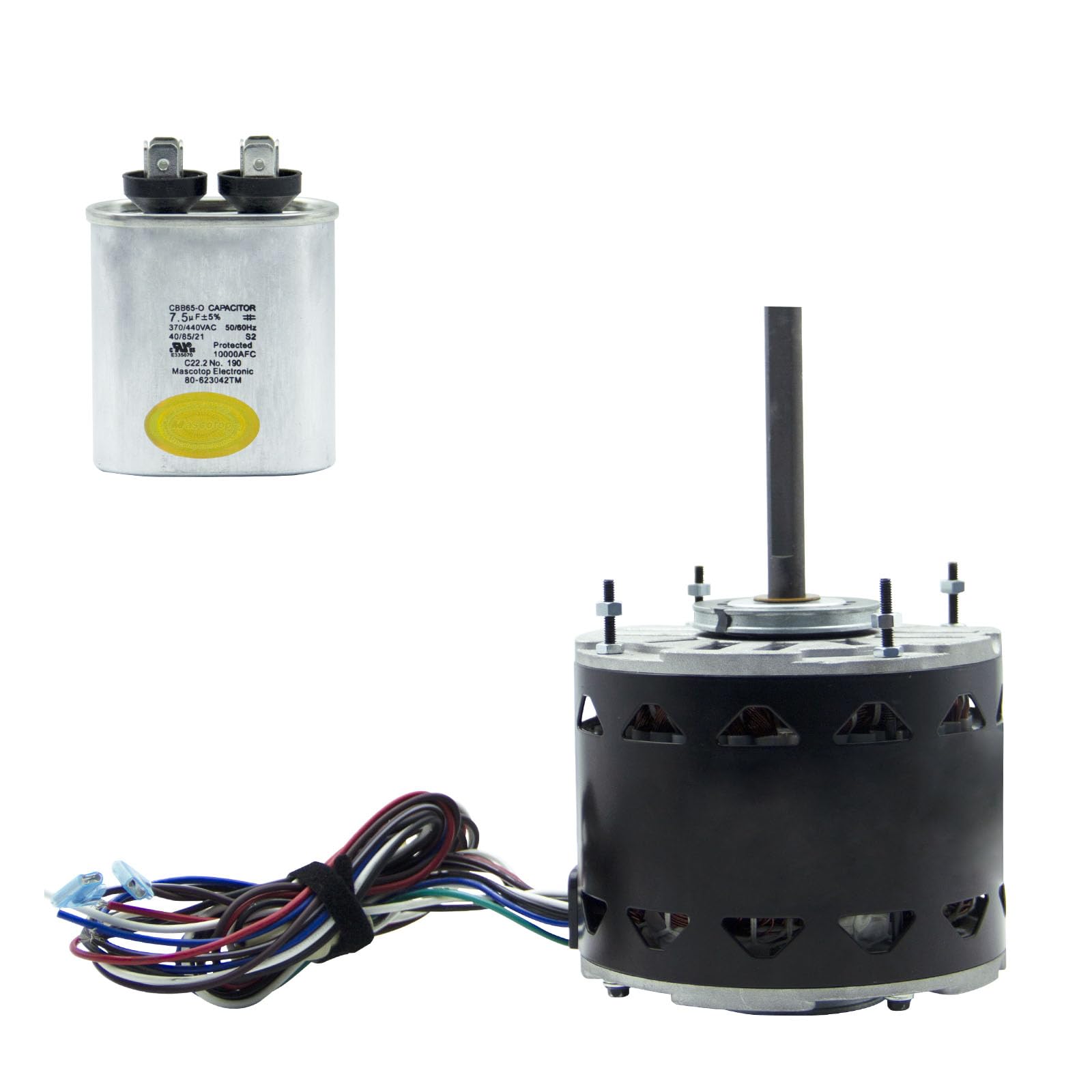 SEAHEE DL1036 motor front view, compatible with major HVAC brands for reliable replacements.