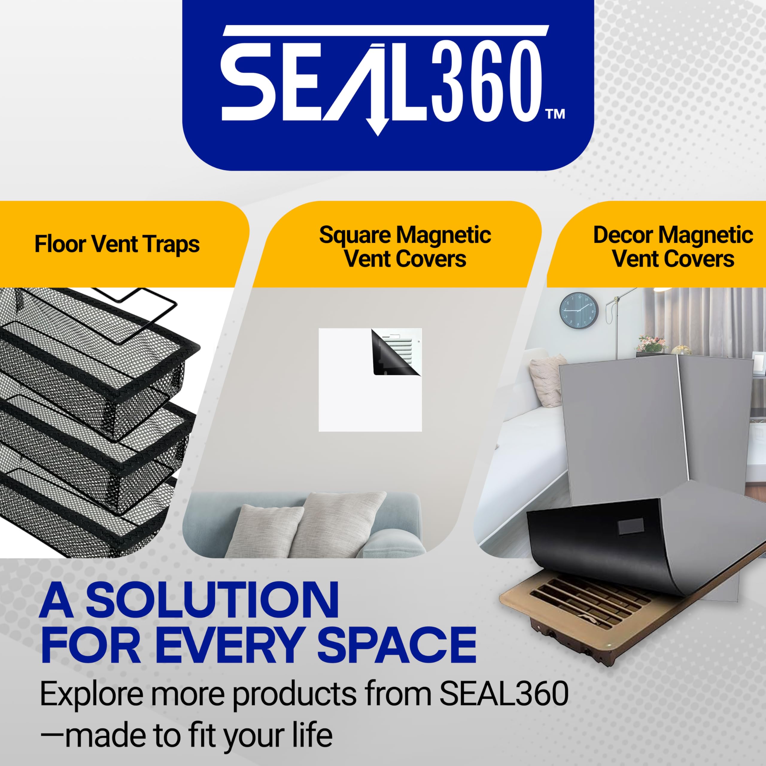 SEAL360 compact 3-pack packaging suited for RV and home setups.