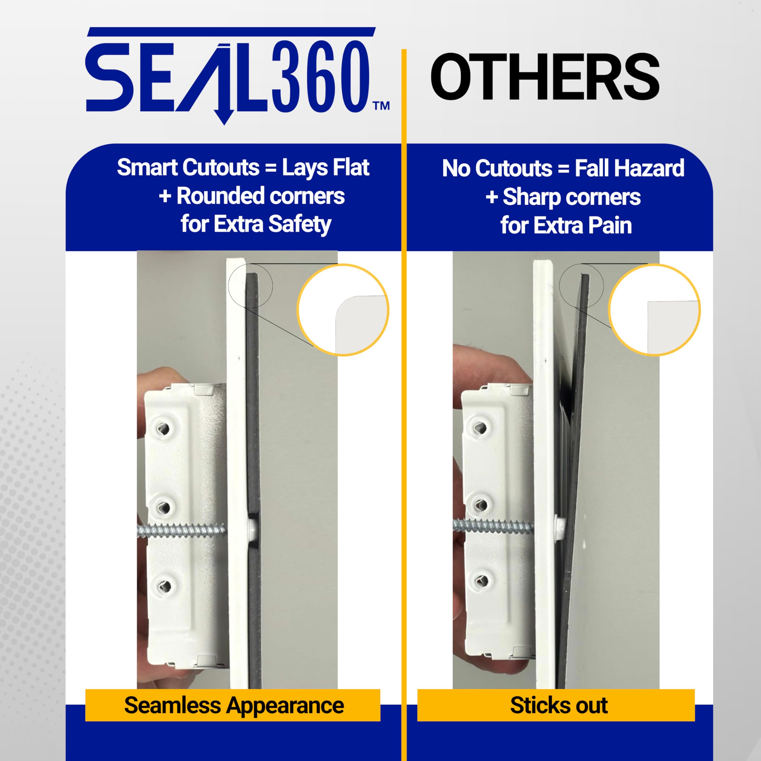Installing on floor vent with SEAL360 for redirected airflow.
