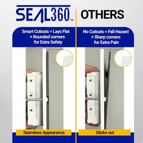 SEAL360 vent cover on a ceiling vent for overhead airflow management