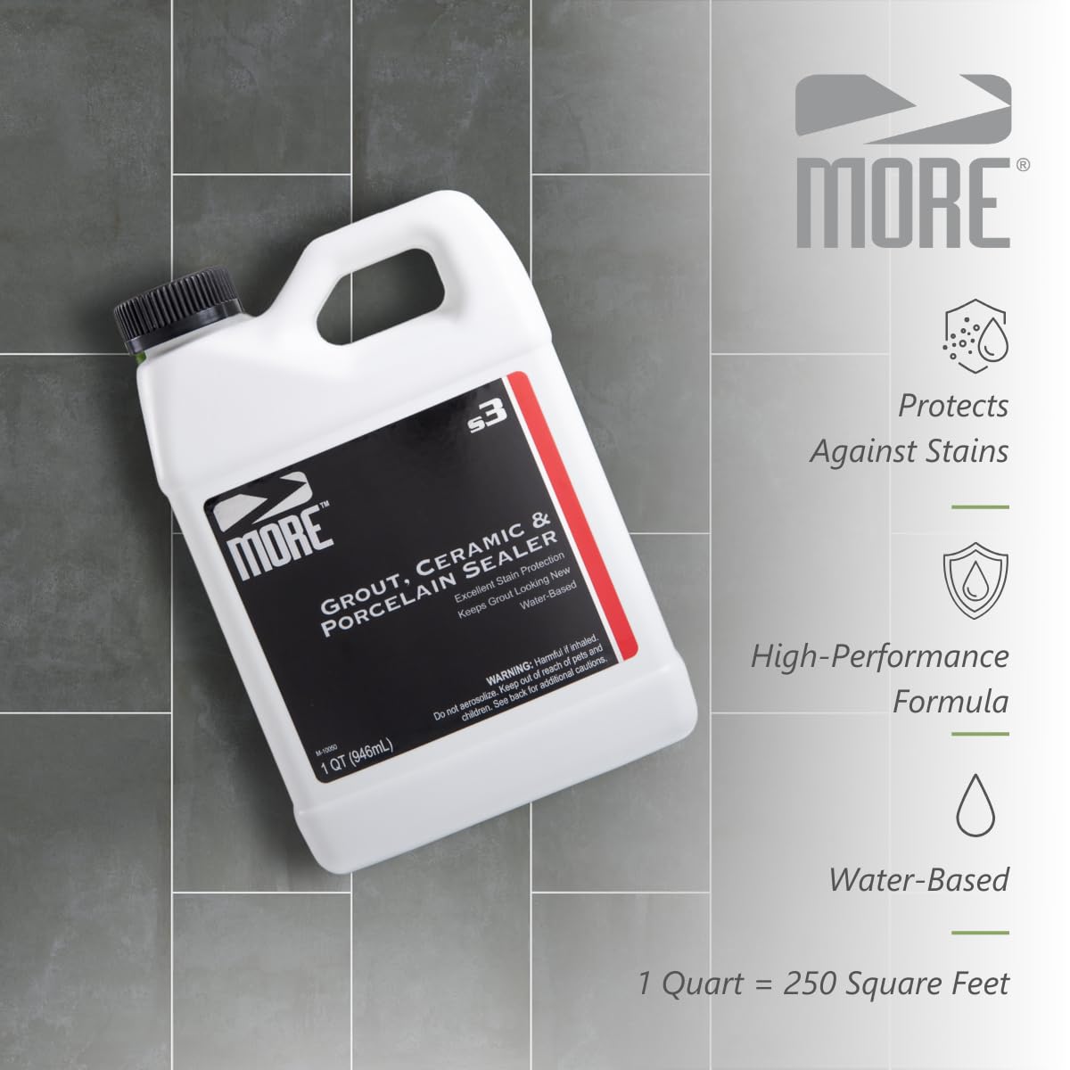 Sealed grout haze prevention after applying MORE Sealer