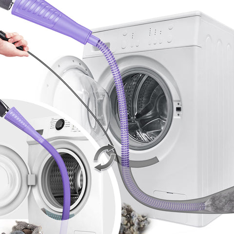 Sealegend dryer vent cleaner kit purple attachment helps reach tight vents for deep lint removal.