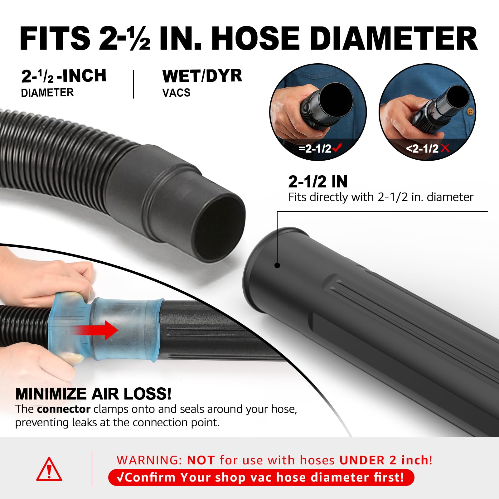 Sealegend tip nozzle concentrates suction in tight gutter corners.