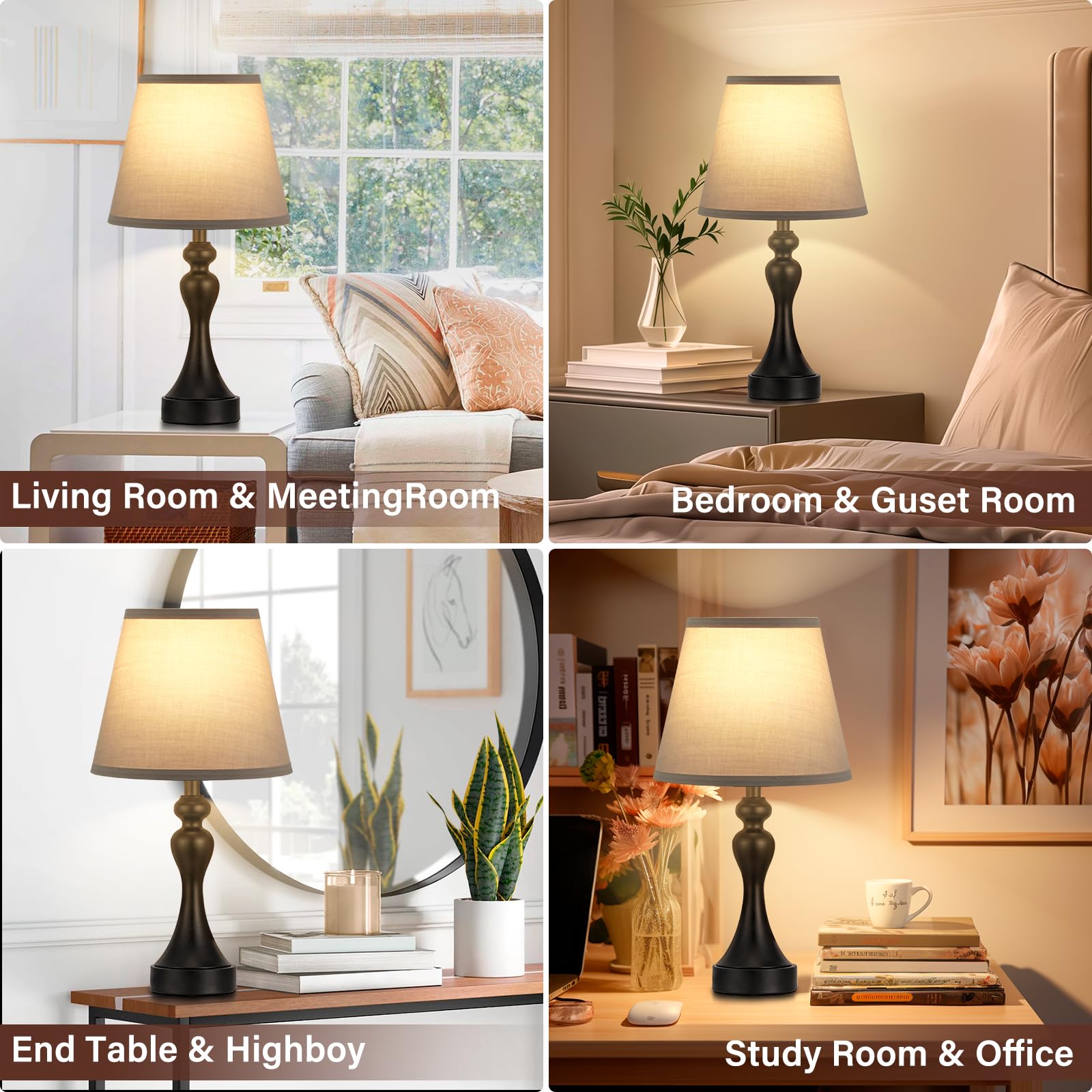 Seealle LED bulbs included with the lamps for immediate use.