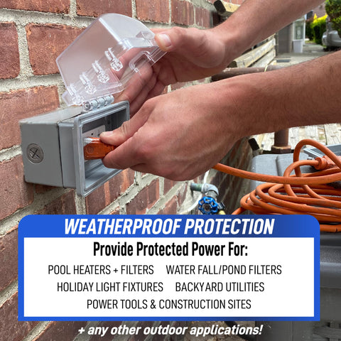 Sealproof powdercoat finish protects the box from rain, dirt, and corrosion.
