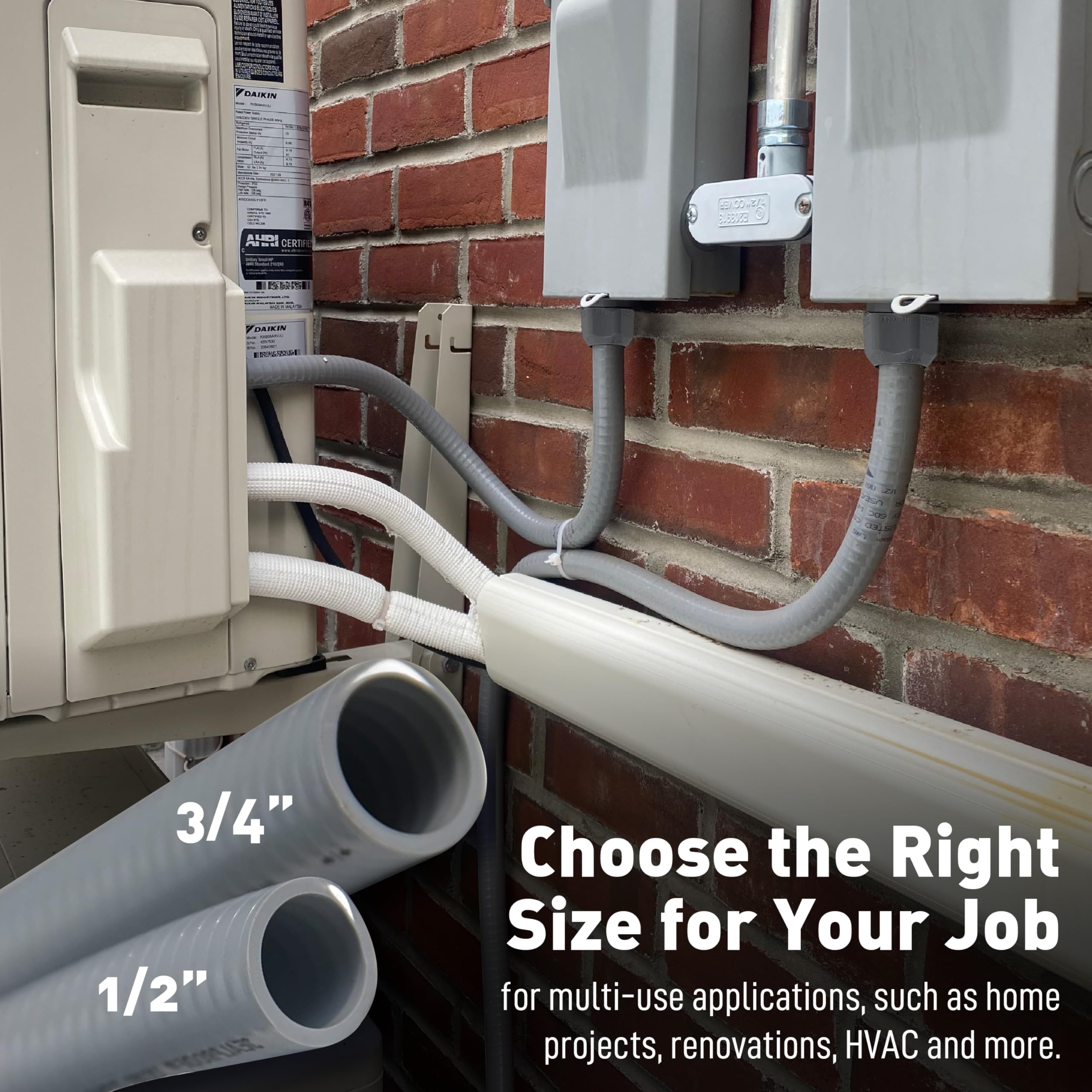 Sealproof Power Whip ideal for AC unit hook up and external equipment