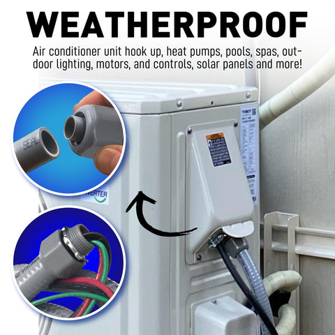 Sealproof Power Whip outdoor use, corrosion and water resistant for tough environments