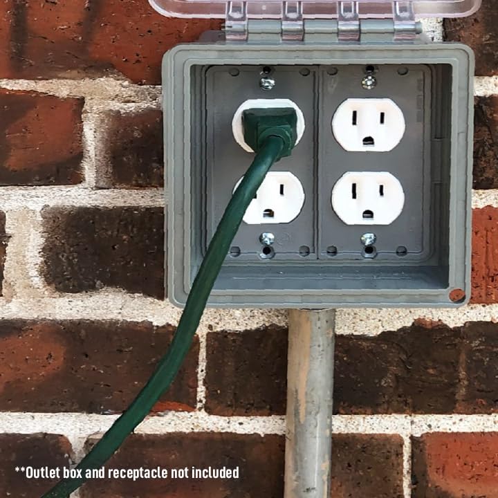 Sealproof Slim 2-Gang includes gasket and mounting hardware for secure mounting.