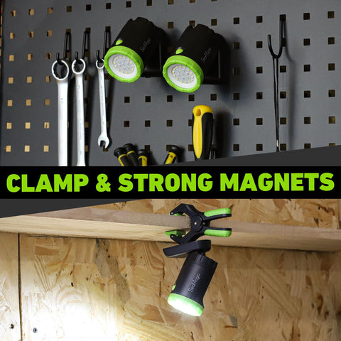 SEAMAGIC USB-C rechargeable work light powered base for hassle-free charging.
