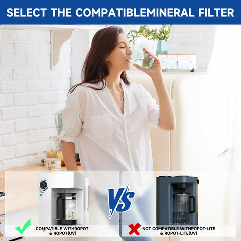 Seanutp ROPOT alkaline water visual highlights pH balance improvement.