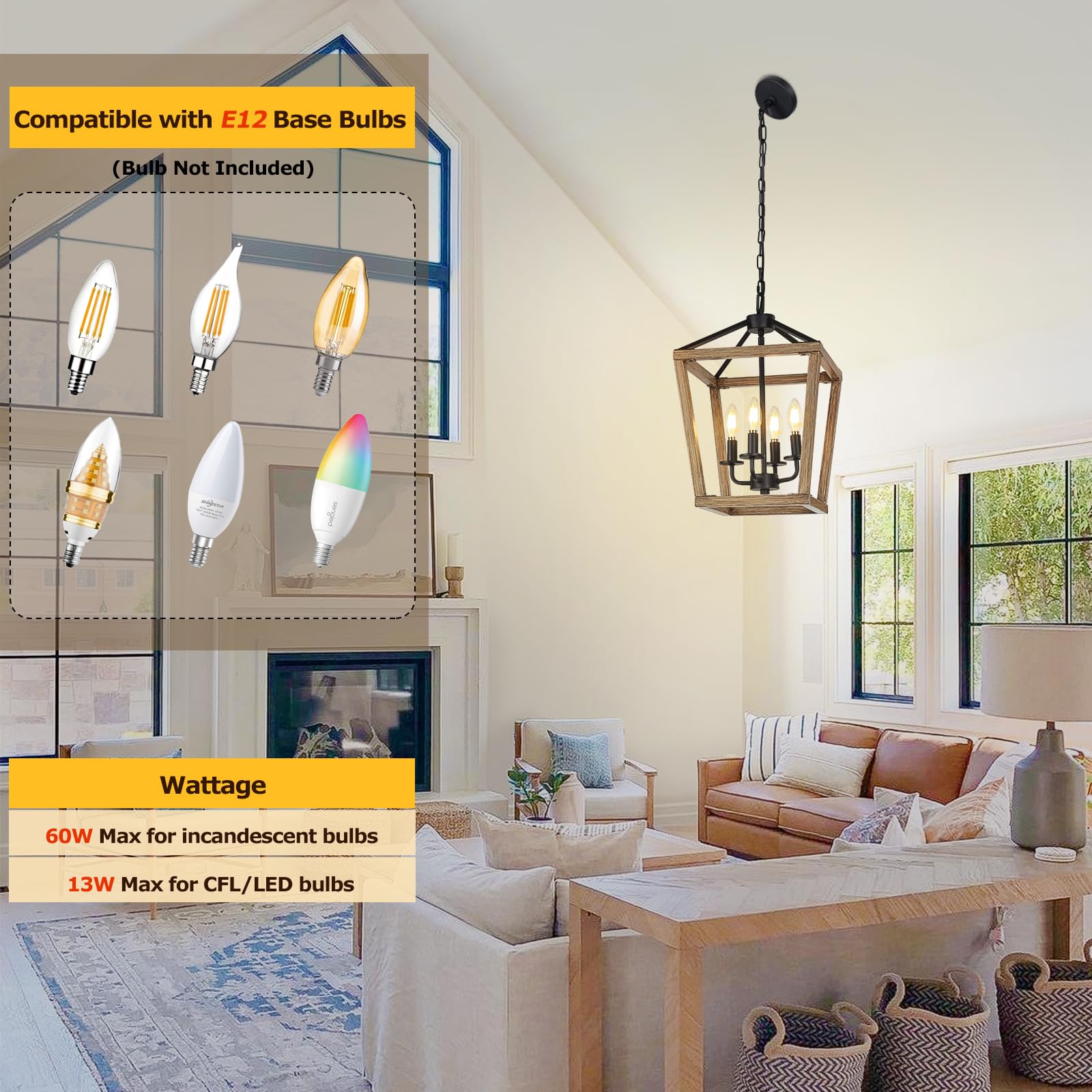 Seaside Village adjustable chain chandelier lets you customize hanging height.