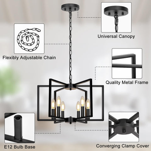 Seaside village Adjustable chain chandelier for versatile ceiling heights