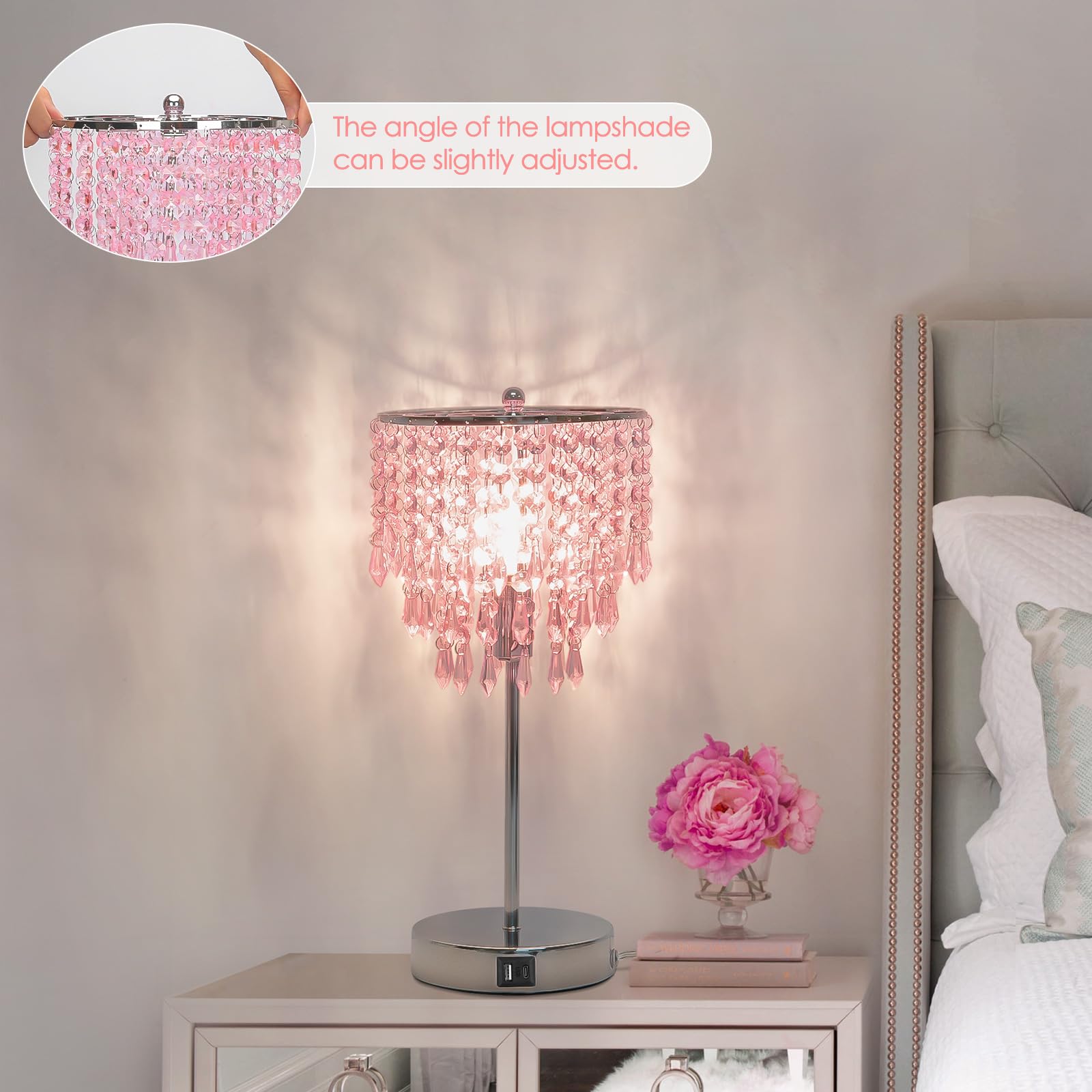 Seaside Village bedside lamp complements girls rooms and living spaces