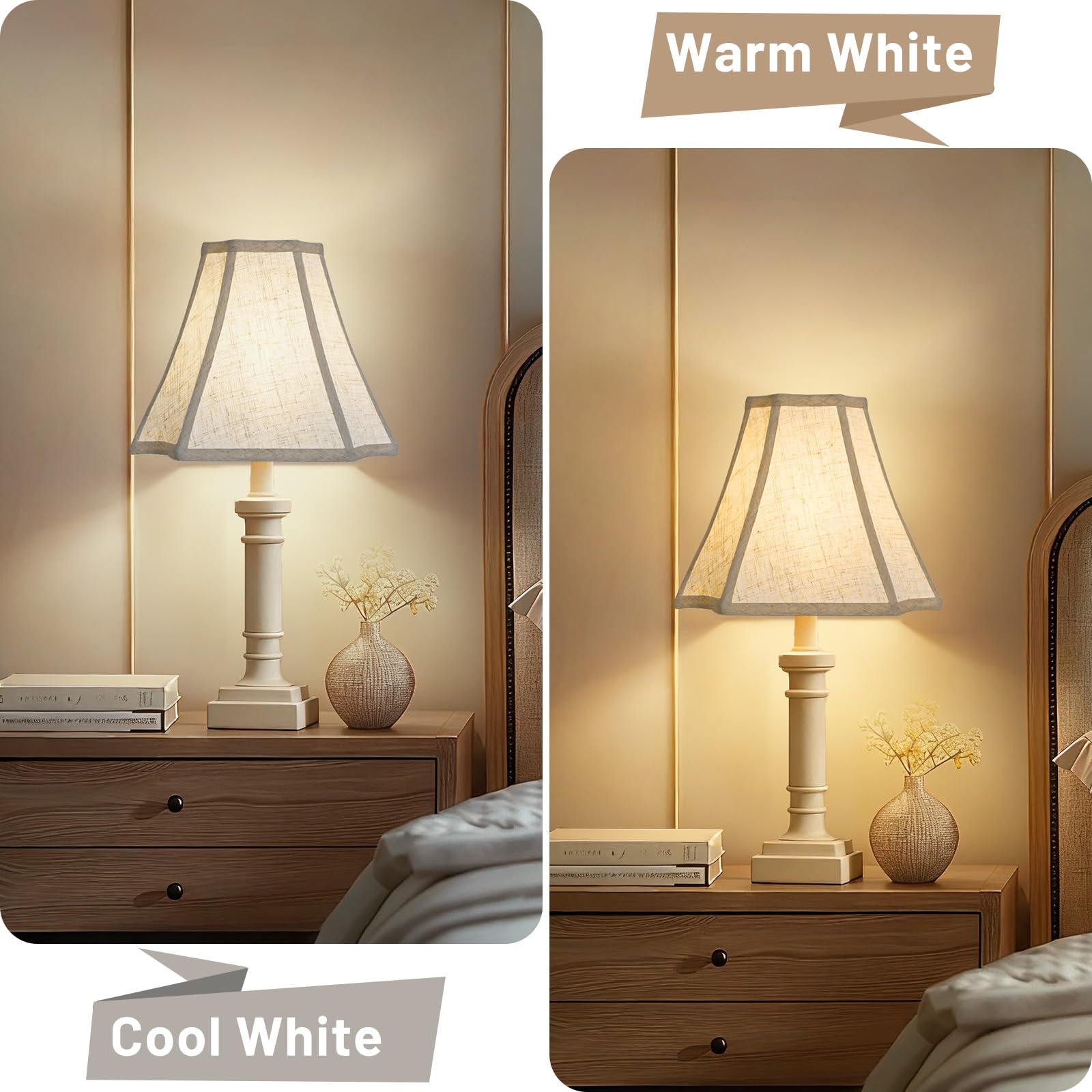 Seaside Village bell shade with harps included enhances lamp compatibility