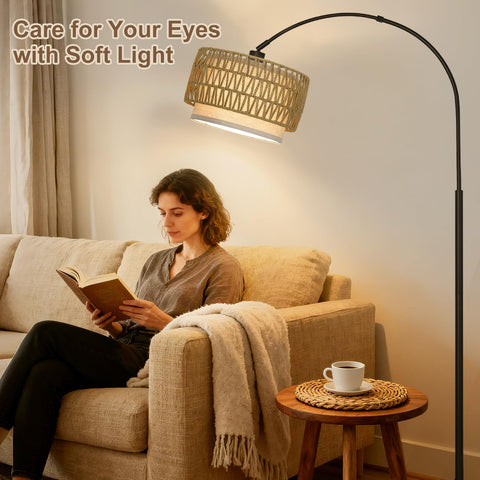 Seaside Village Boho Rattan Lamp Shade easy-installation concept in minutes.
