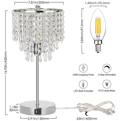 Seaside Village crystal lampshade with 359 beads creates elegant wall shadows