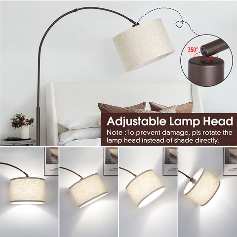 Seaside Village beige shade softens light for cozy reading corners.