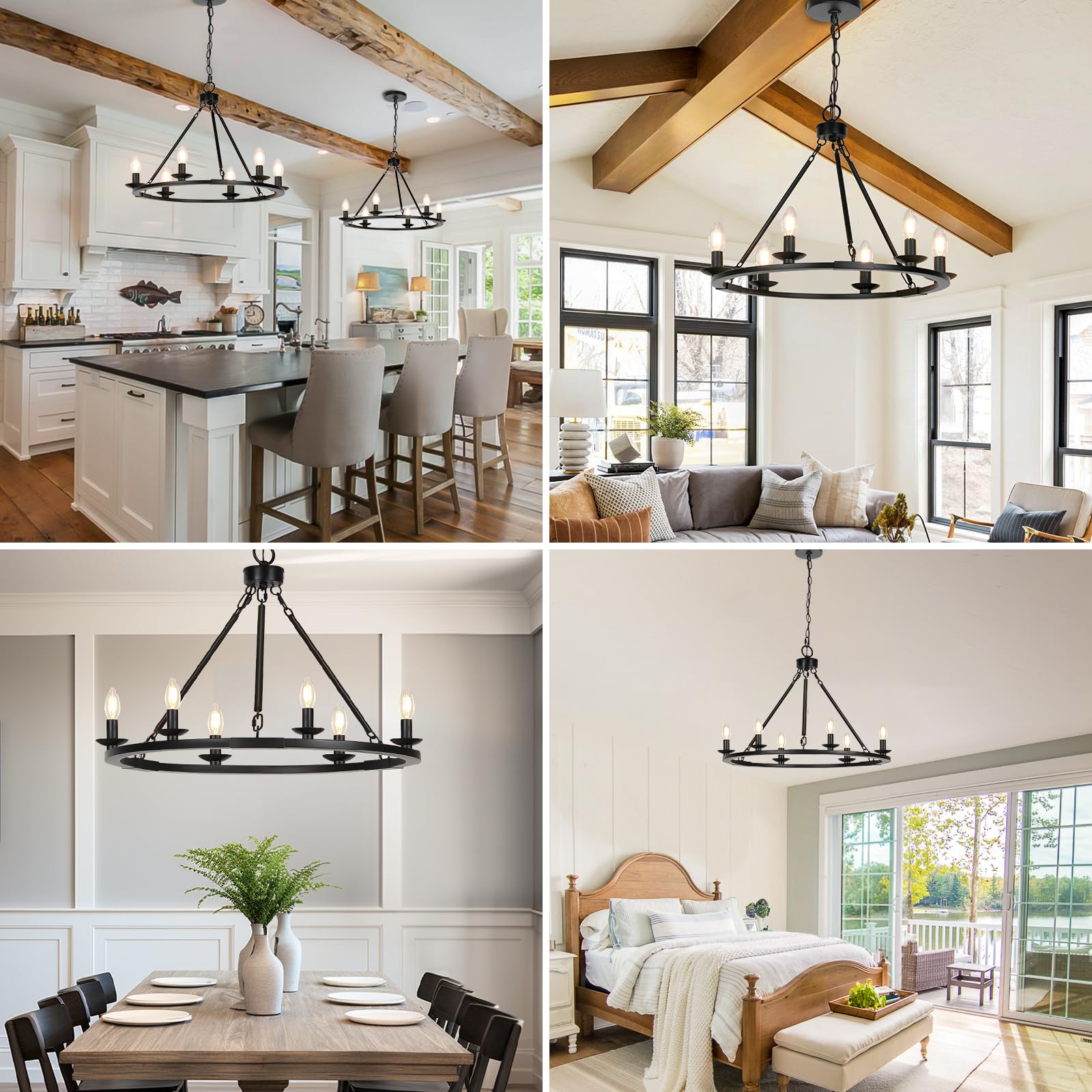 Seaside Village kitchen island hanging light elevating task lighting.