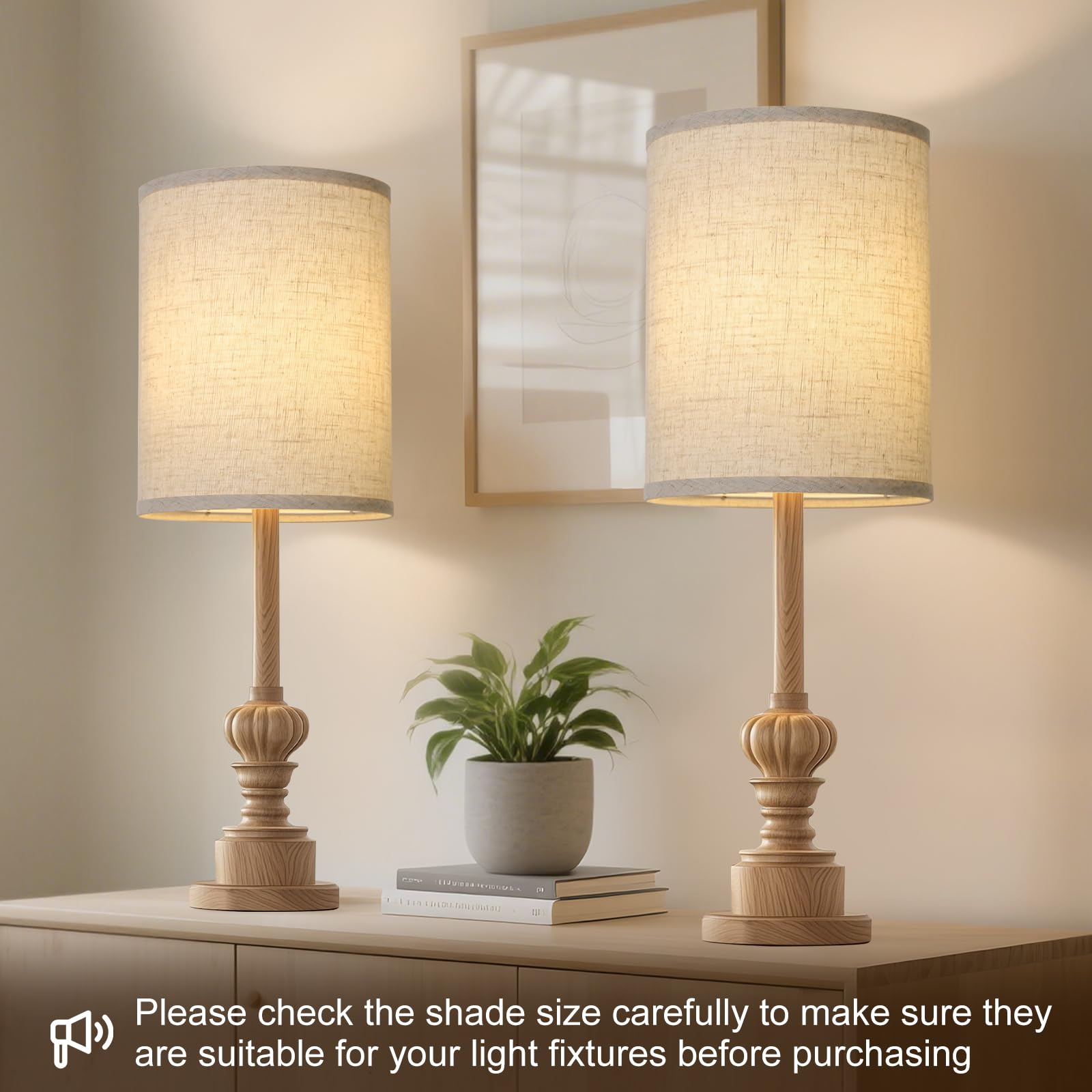 Seaside Village drum shade set 2 on table lamp enhances modern living room lighting.