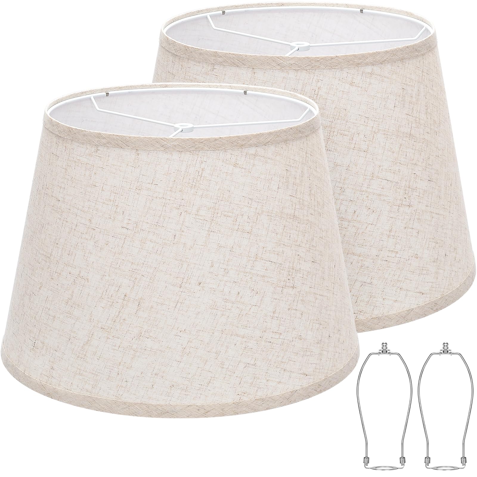 Seaside Village large drum shade two-pack offering soft ambient light for lamps