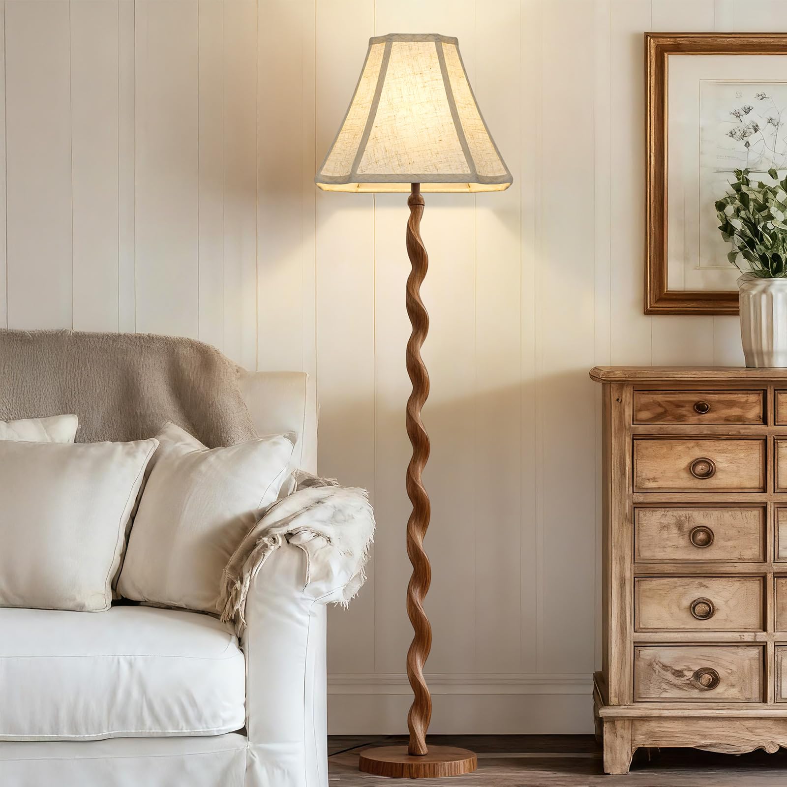 Seaside Village mid-century style shade complements contemporary or rustic decor