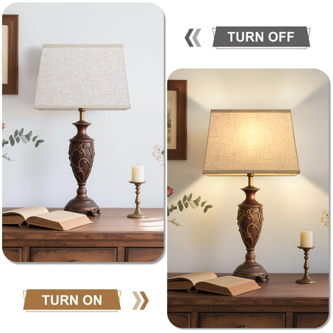 Seaside Village beige lampshade easy setup—snap frames and install quickly.