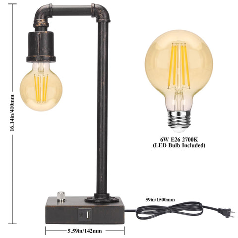 Seaside Village rotary dimmer switch for adjustable brightness.
