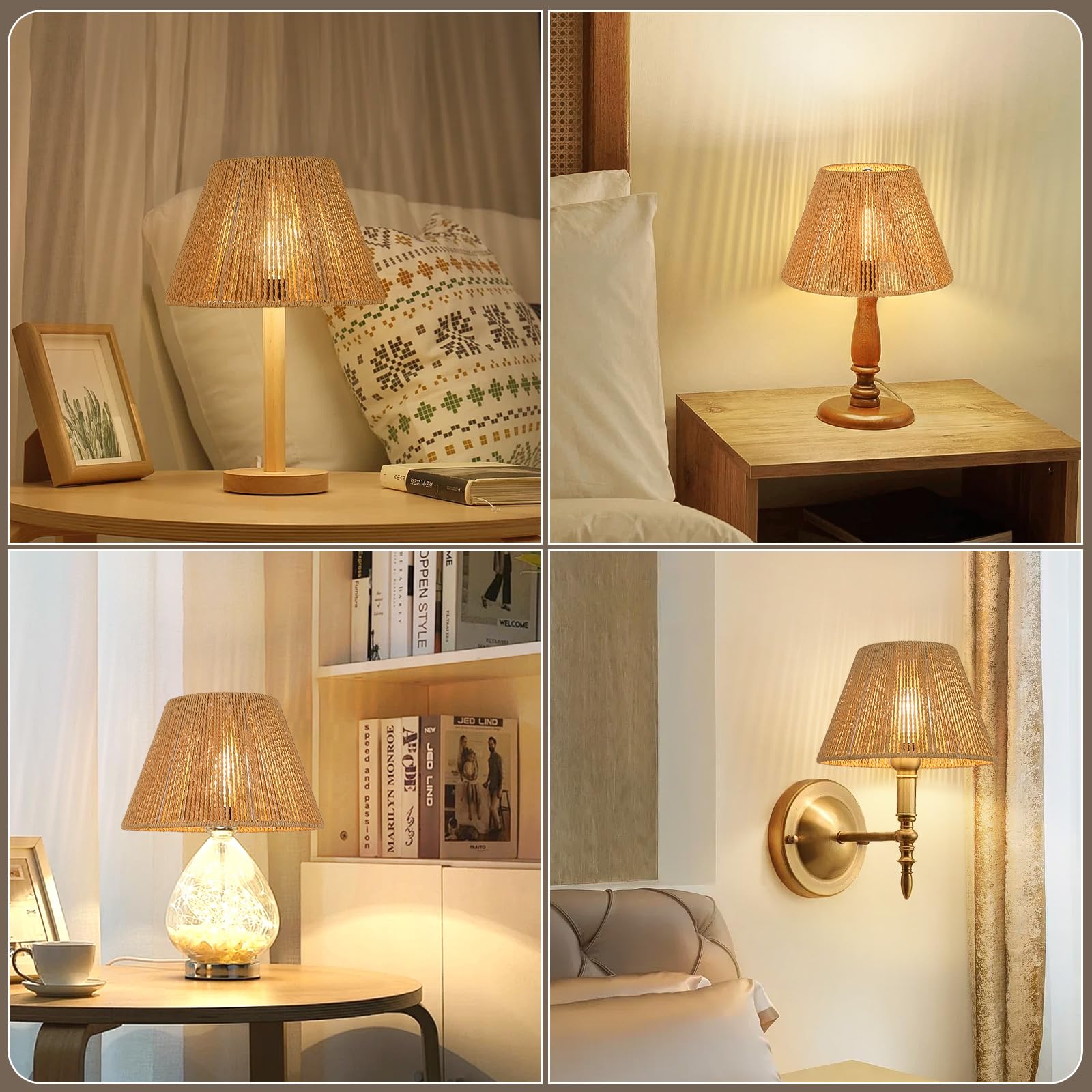Seaside Village set of 2 lamp shades for easy refresh