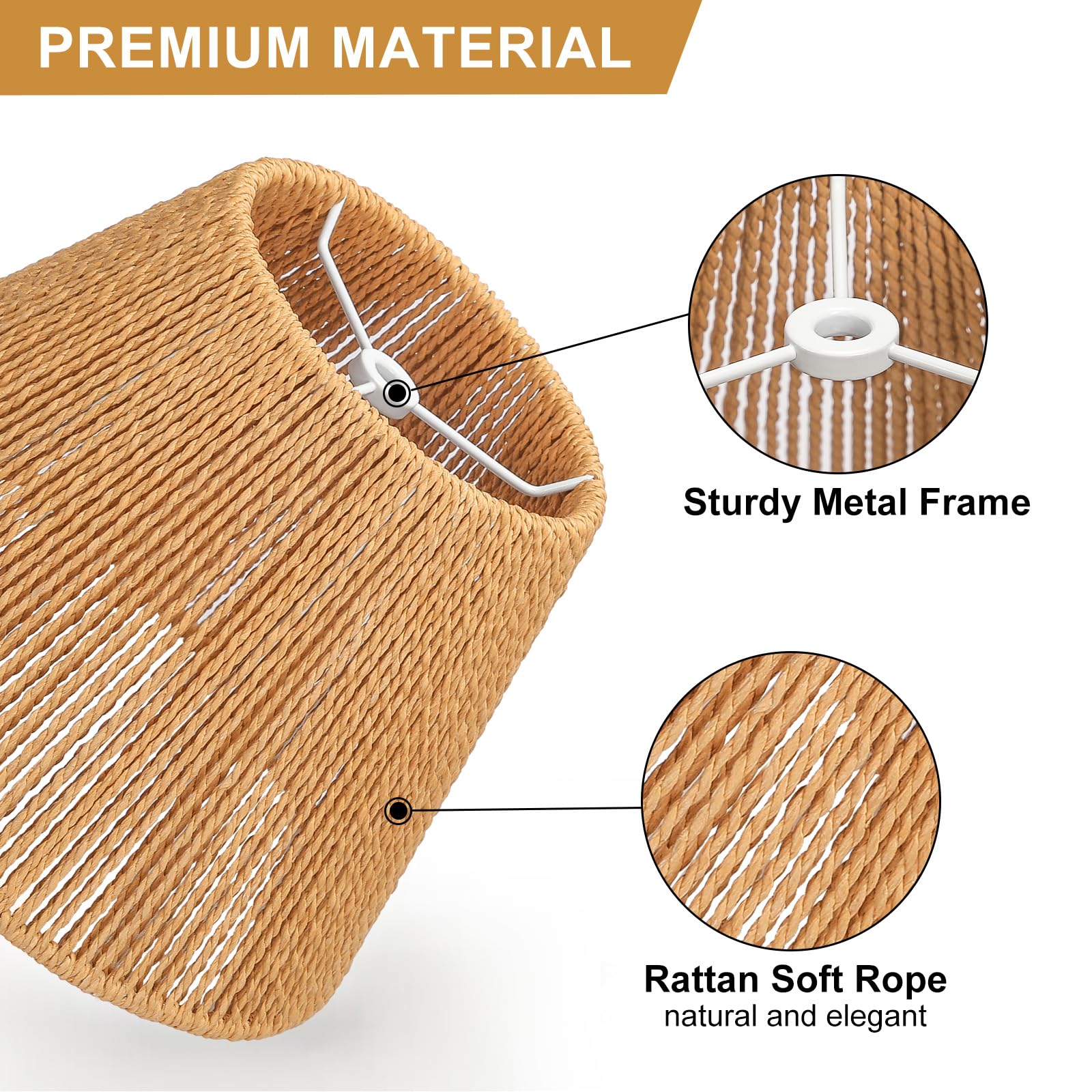 Seaside Village rattan shade woven texture close-up