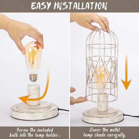Seaside Village lamp with sturdy metal base and anti-slip mat for stability.