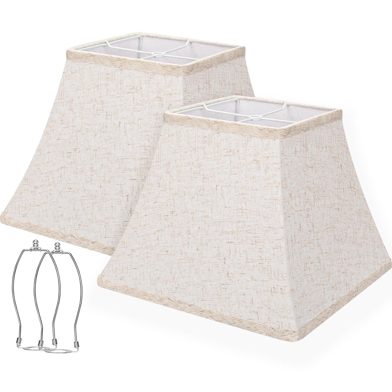 Seaside Village Square Bell Shade top view fits many lamps with timeless style.