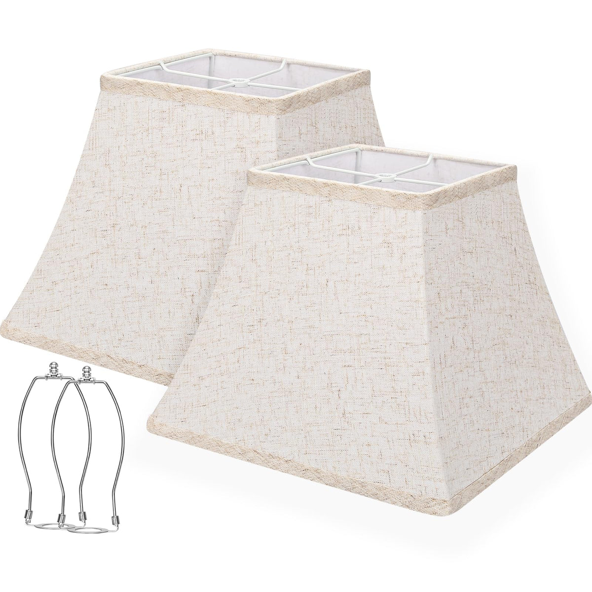 Seaside Village Square Bell Shade top view fits many lamps with timeless style.