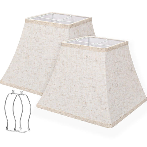 Seaside Village Square Bell Shade top view fits many lamps with timeless style.