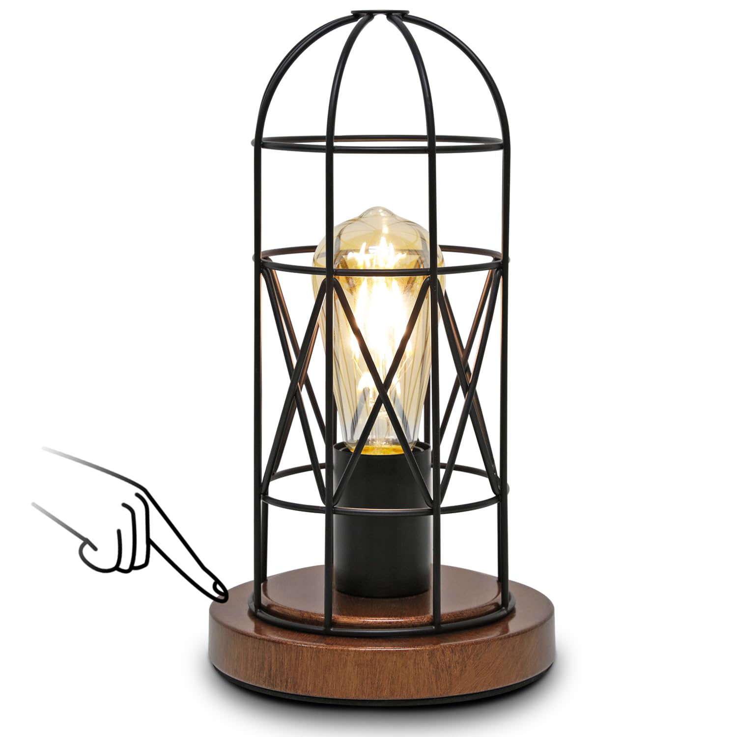 Seaside Village steampunk table lamp for bedroom décor.