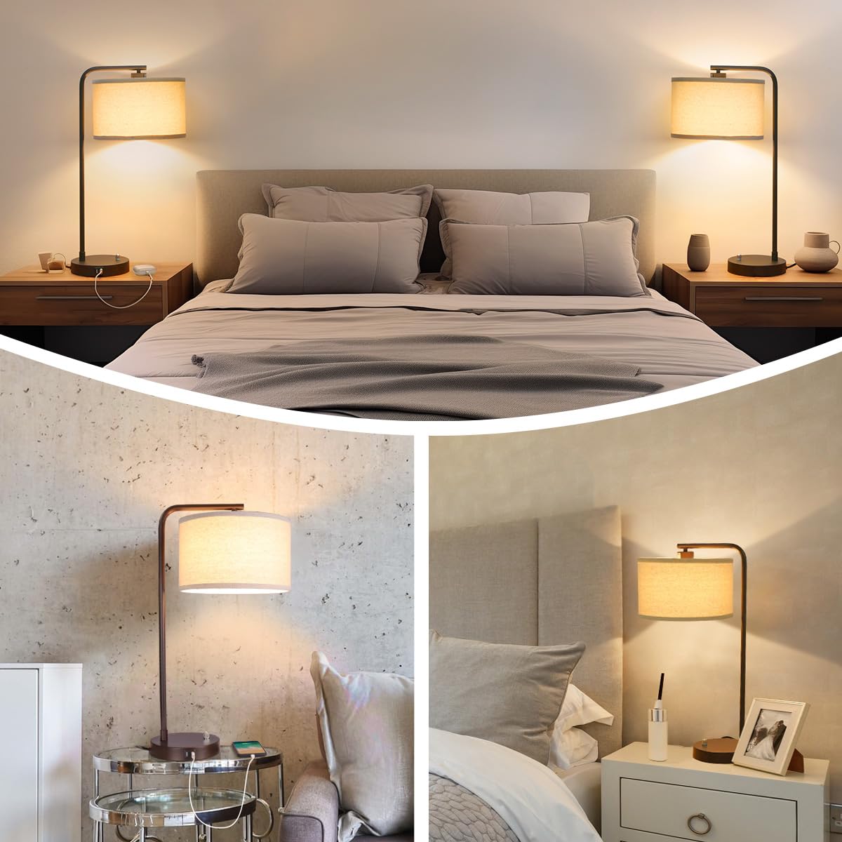 Seaside Village tall table lamp ideal for bedrooms and living areas.