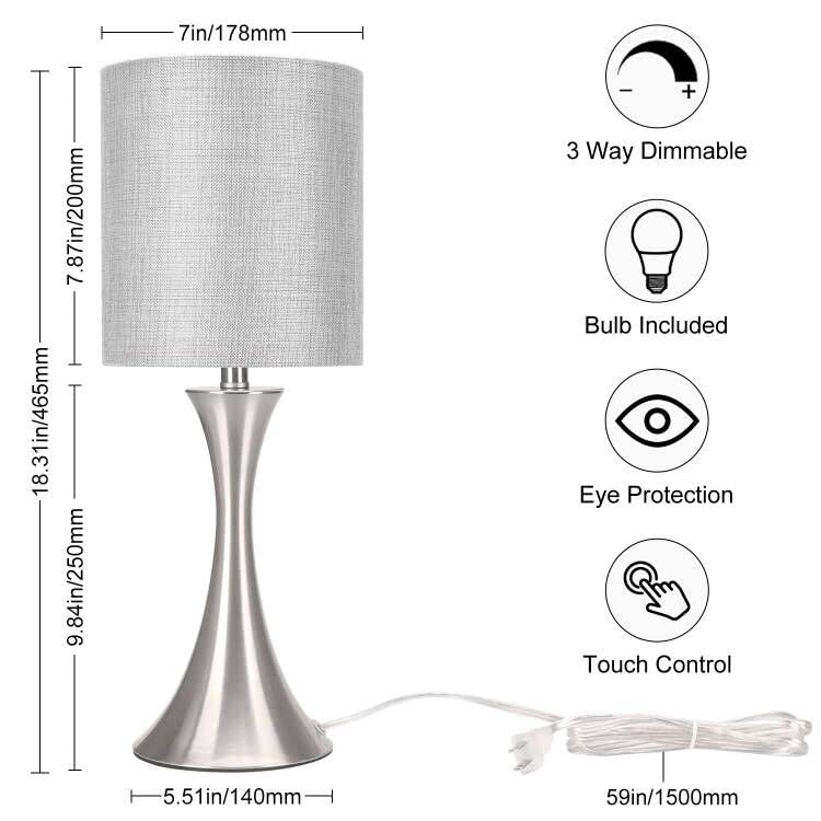 Seaside Village three-way dimmable light lets you choose Low, Medium, or High.