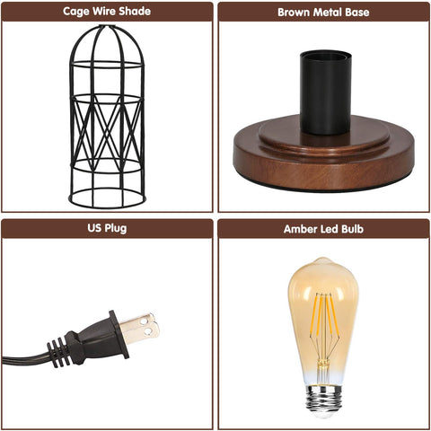 Seaside Village three-way dimmable table lamp for dorm rooms.
