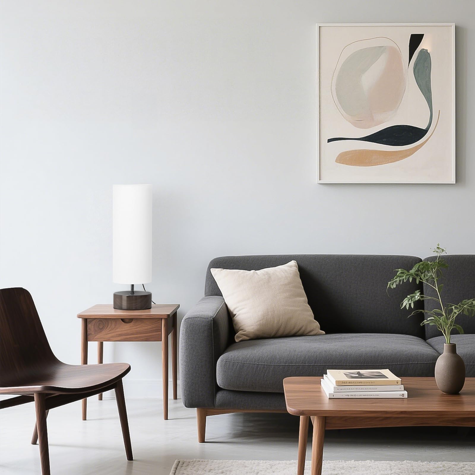 Seaside Village Touch Table Lamp on nightstand offers a calm reading glow.