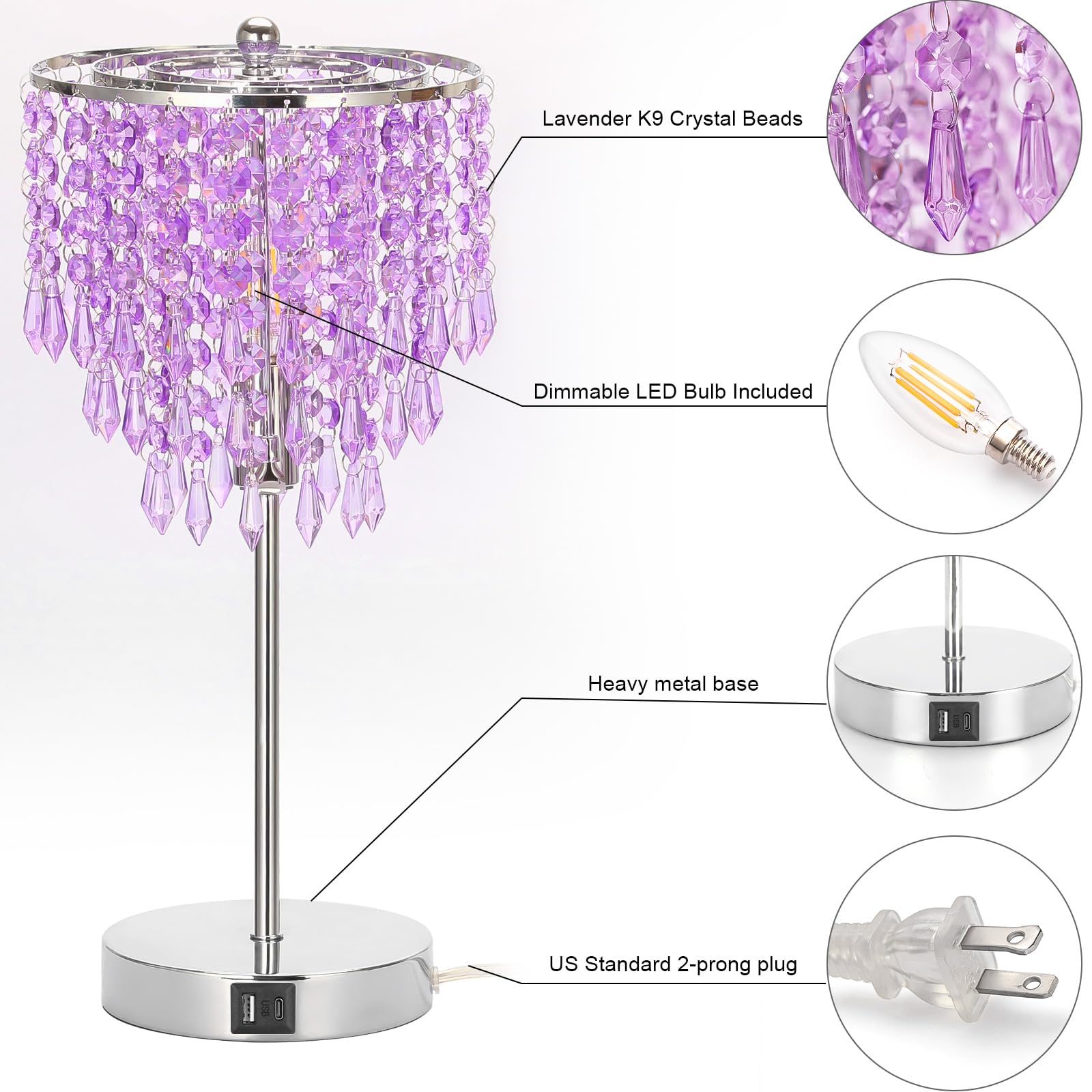Seaside Village B11 LED bulb included for immediate, steady glow