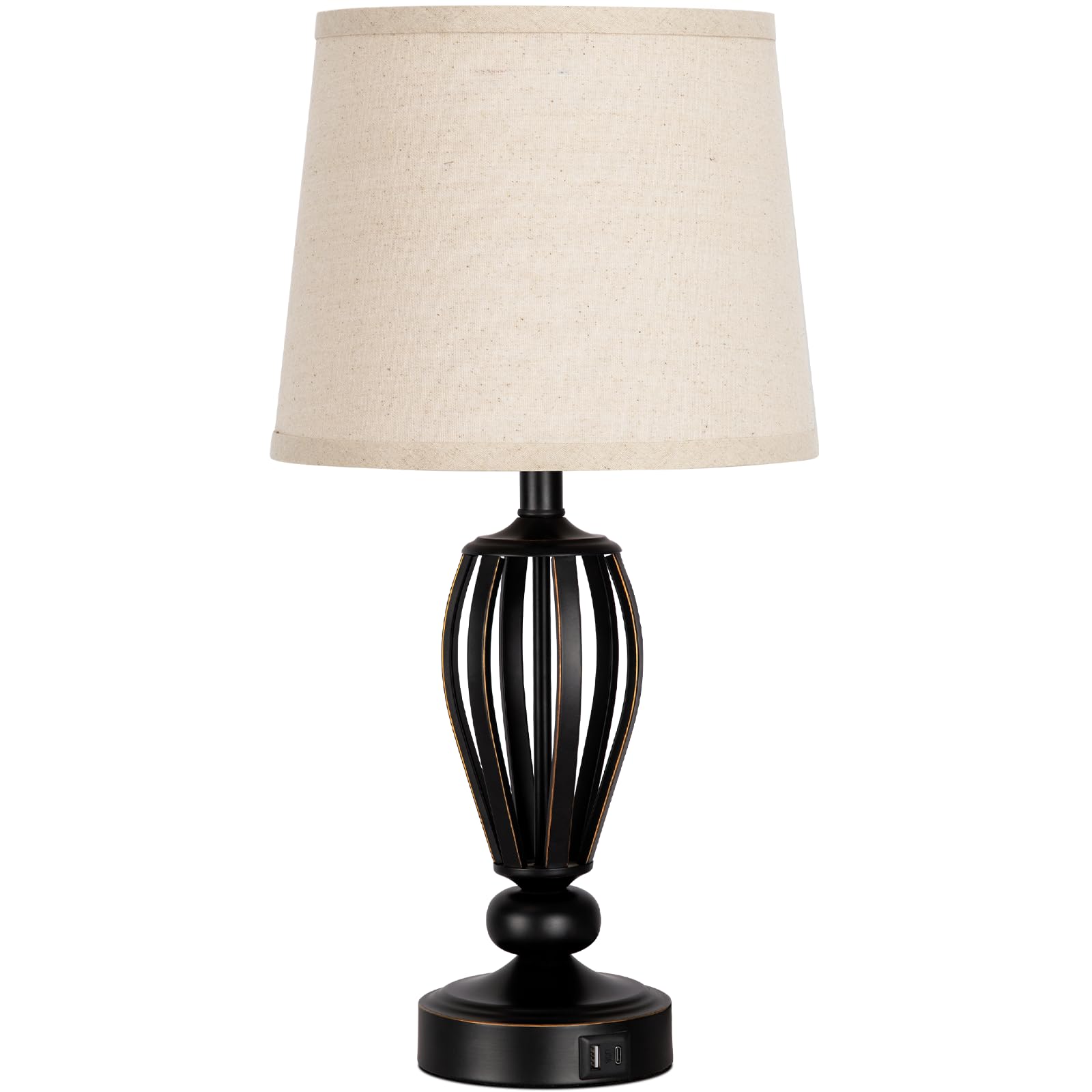 Seaside Village USB Bedside Lamp pairs with industrial décor beautifully