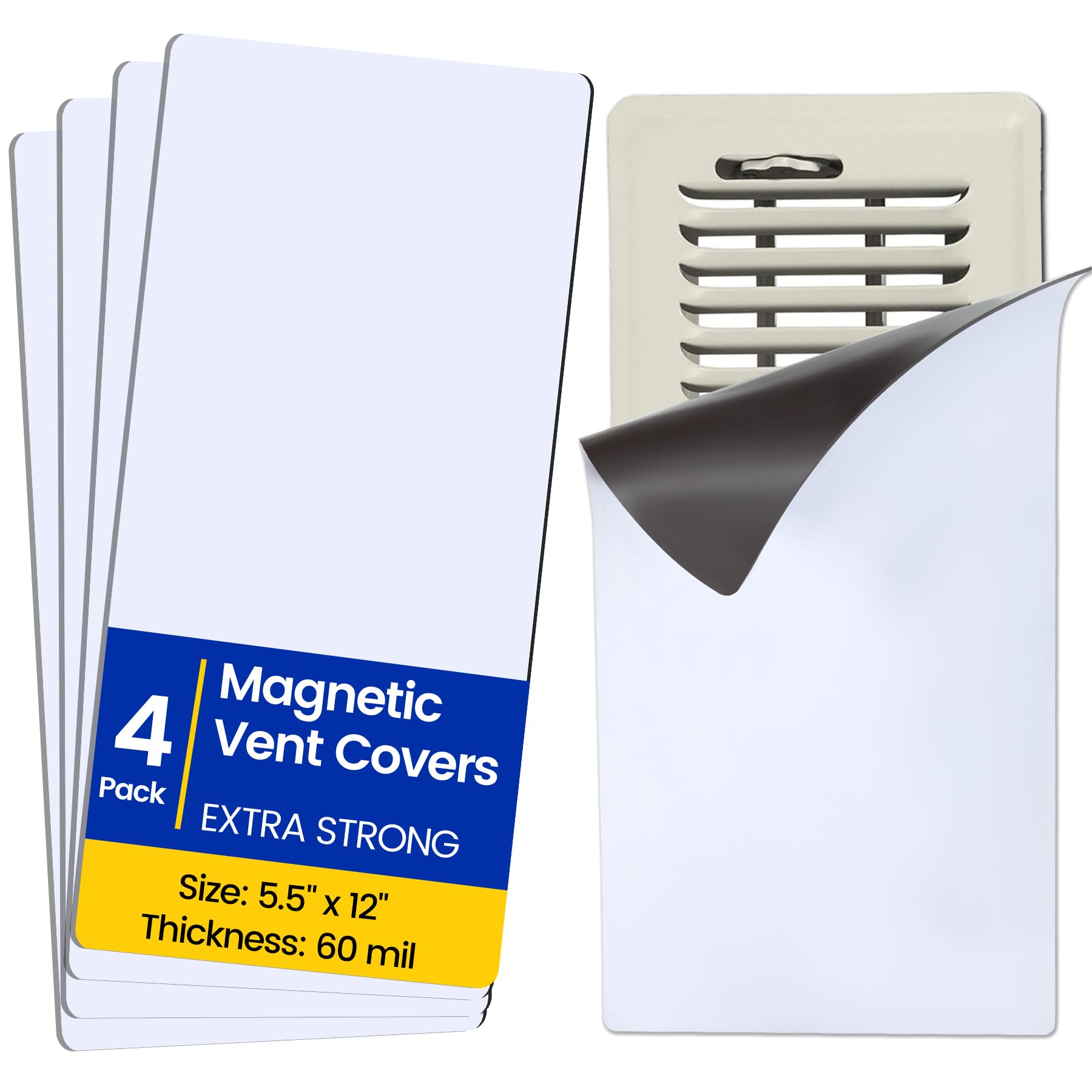 Seatern magnetic vent covers with extra-strong magnets seal steel vents securely.